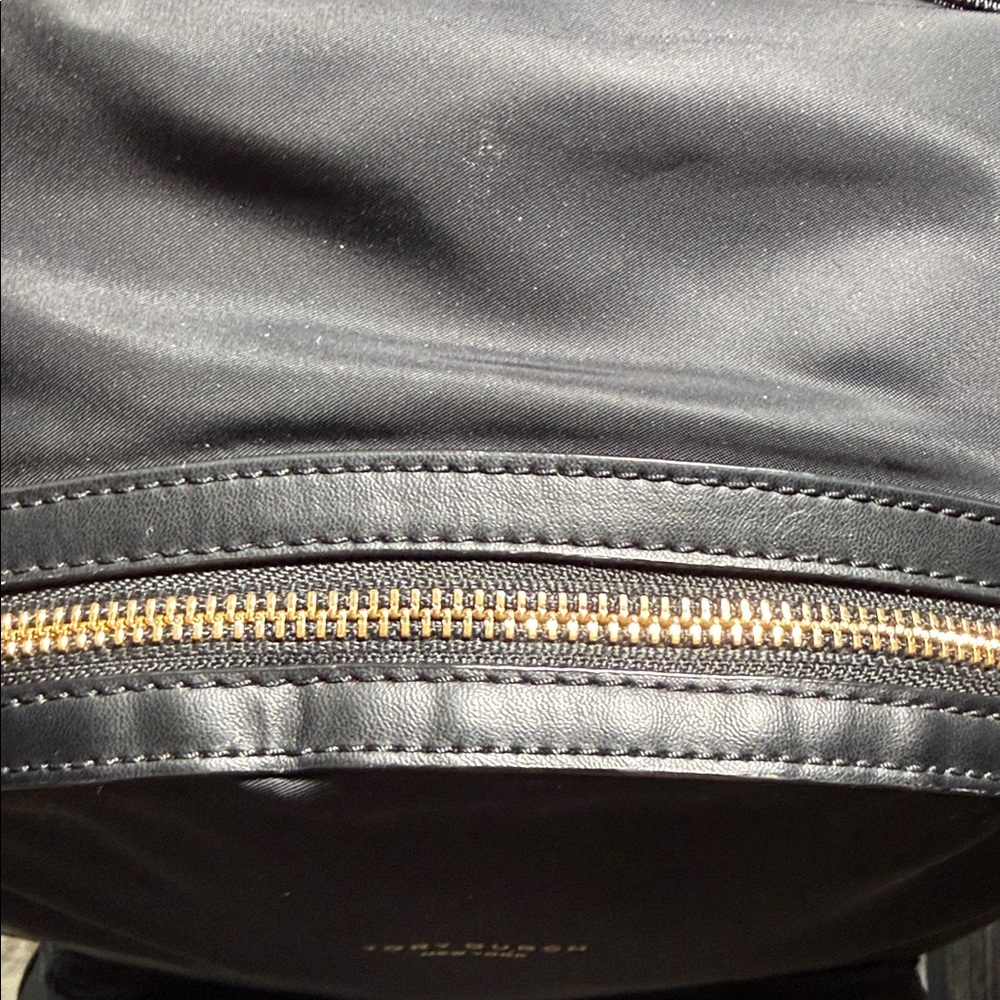 Tory Burch Tilda Black Nylon Backpack Gold Hardware - Picture 14 of 14